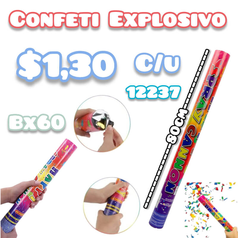 CONFETI EXPLOSIVO 80 CM