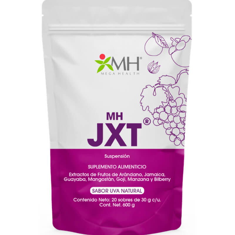 JXT Bebida Antioxidante y Anticancerígena Mangostá,Goji,Arandano,Manzana