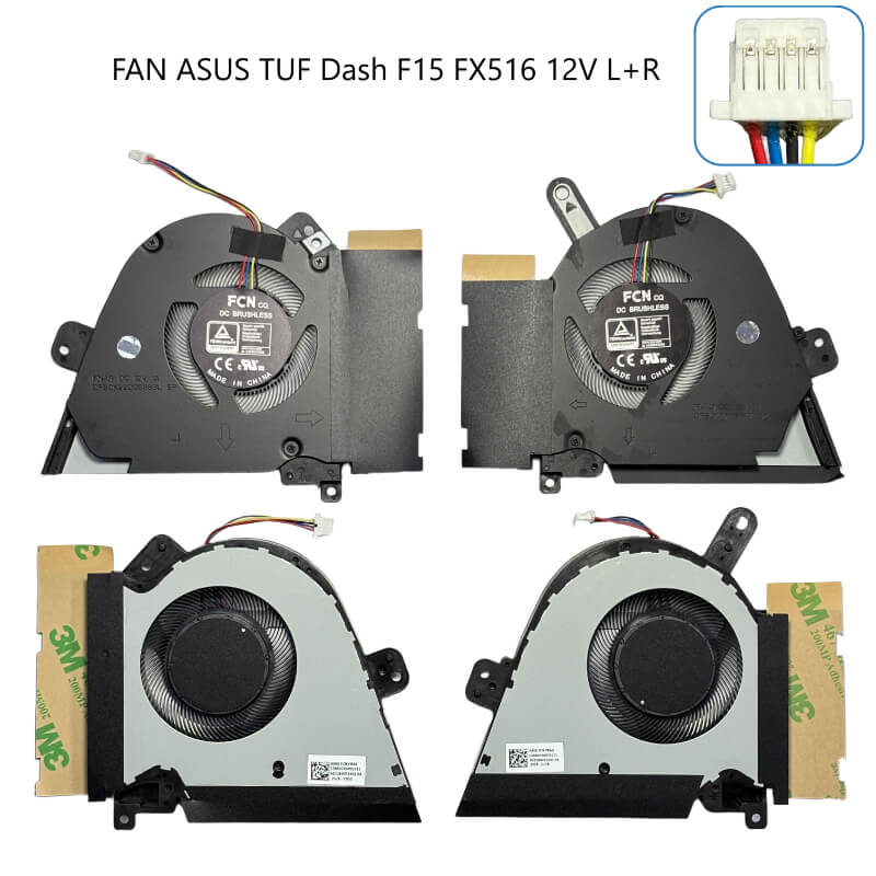 FAN ASUS TUF Dash F15 FX516 12V L+R