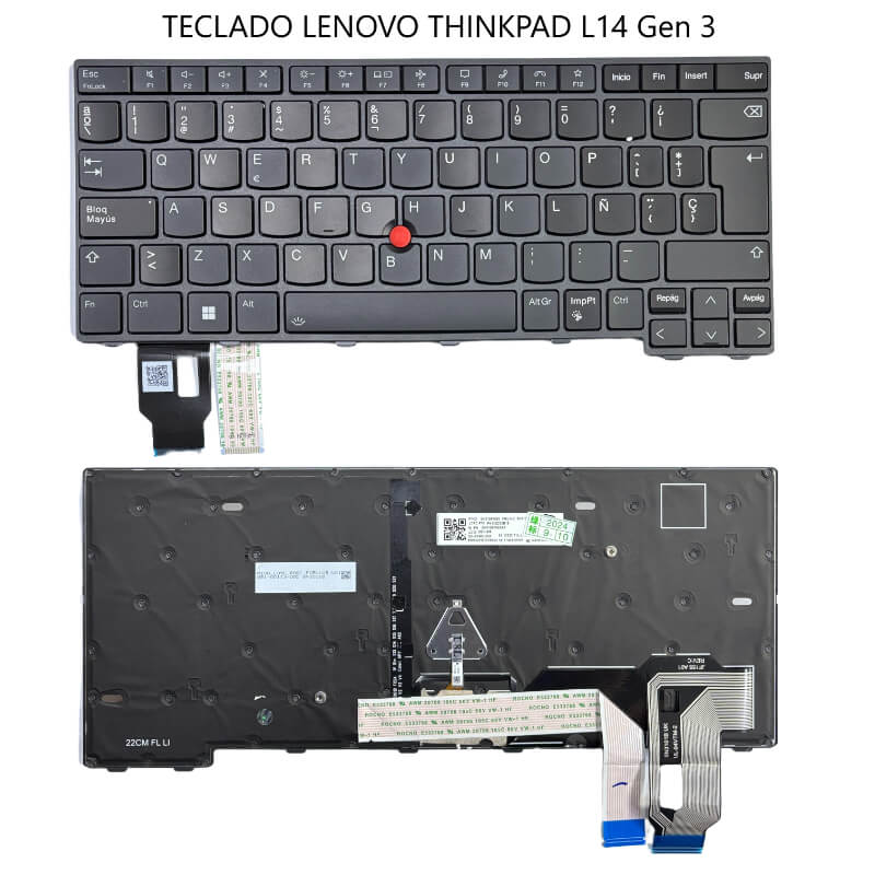 TECLADO Lenovo Thinkpad L14 Gen 3 sp with point with backlit