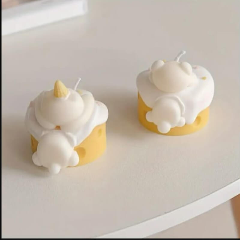 Molde de silicona con diseño de Perro en mitad para uso en Velas, Jabones, chocolate, resina, fondant, yeso.