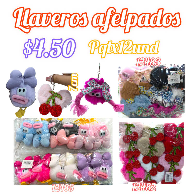 LLAVEROS AFELPADOS