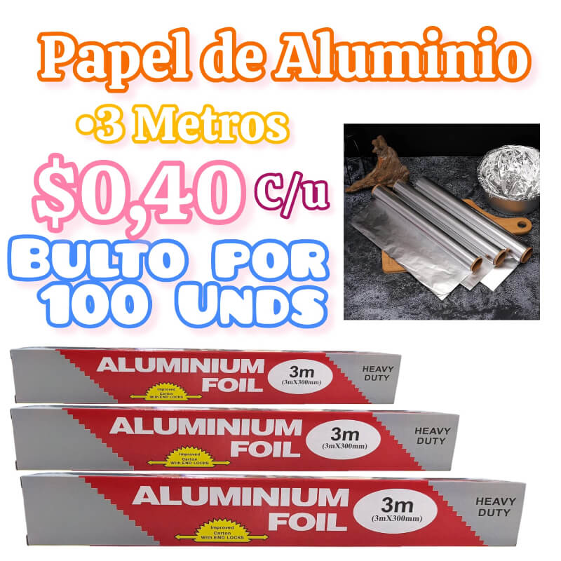 PAPEL ALUMINIO 3 METROS