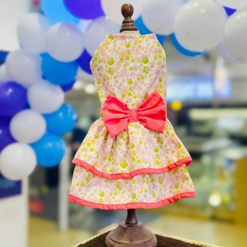 VESTIDO PALO ROSA FLOREADO TALLAS XXXS/XXS