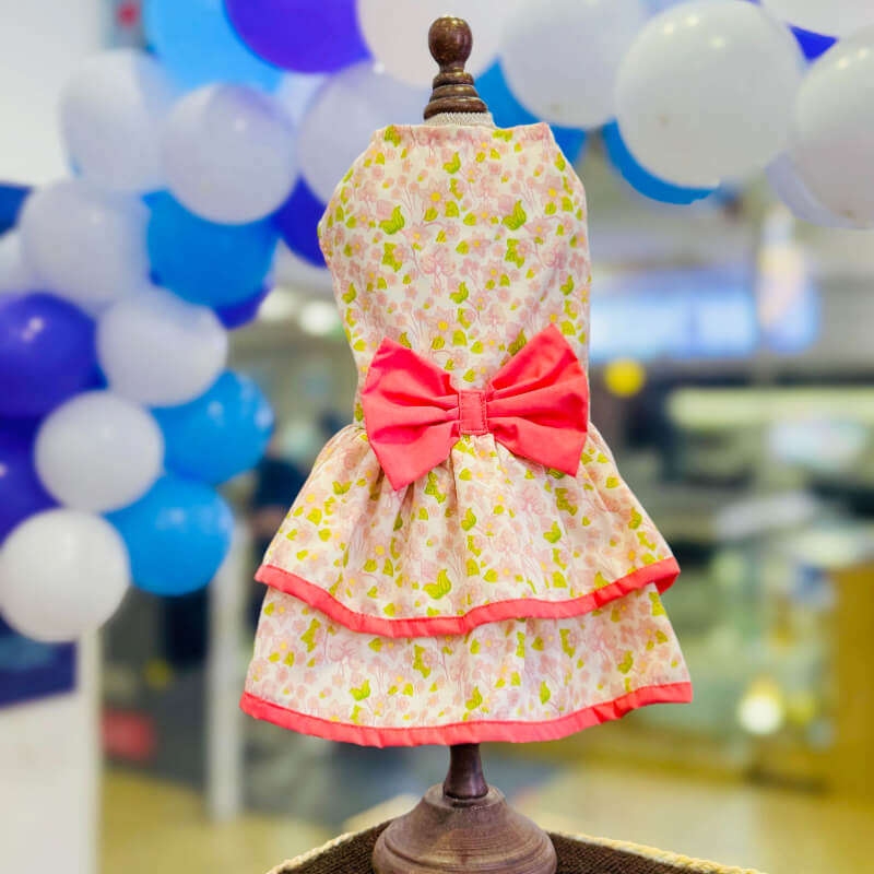 VESTIDO PALO ROSA FLOREADO TALLAS XS/S