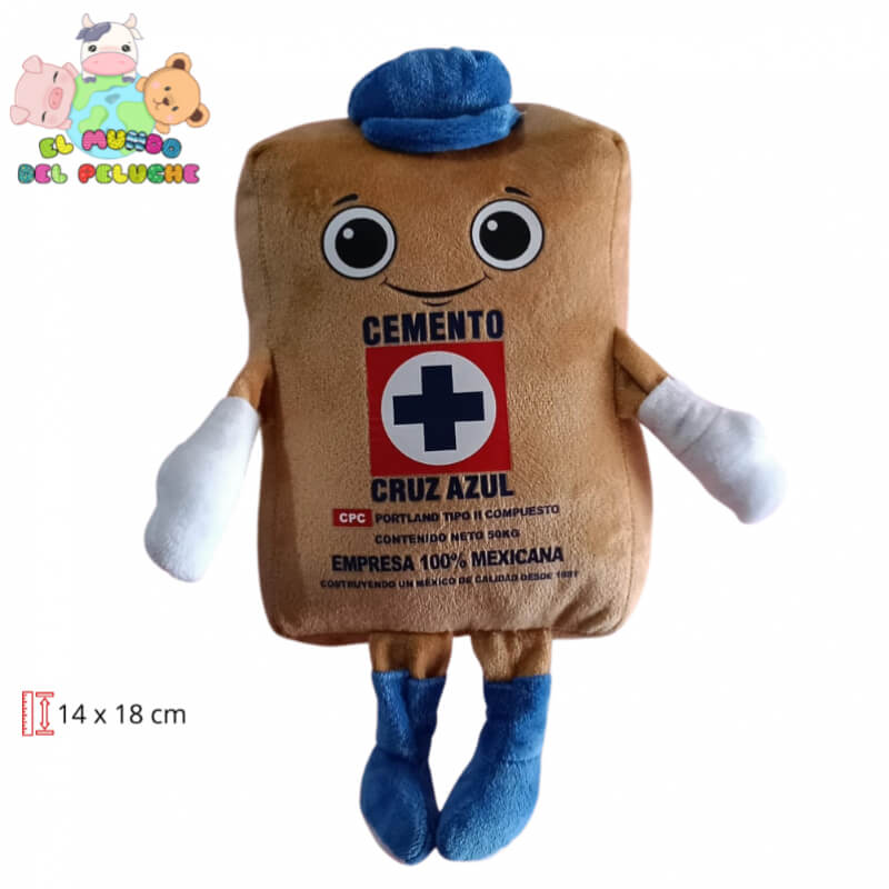 Peluche Costalito Cruz Azul #2 | Divertido diseño 14 x 18 cm | El Mundo del Peluche
