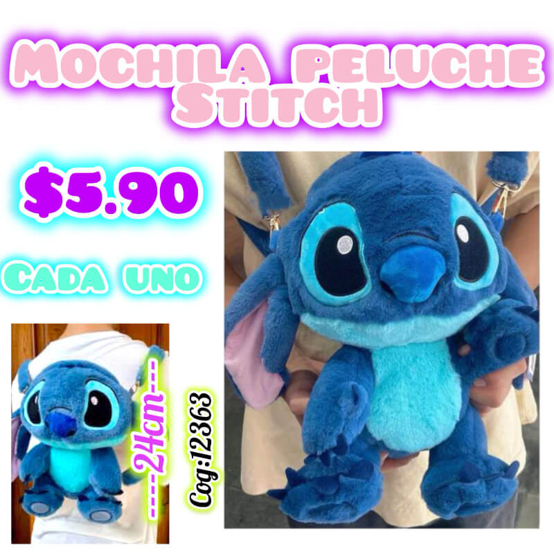 MOCHILA PELUCHE STICH