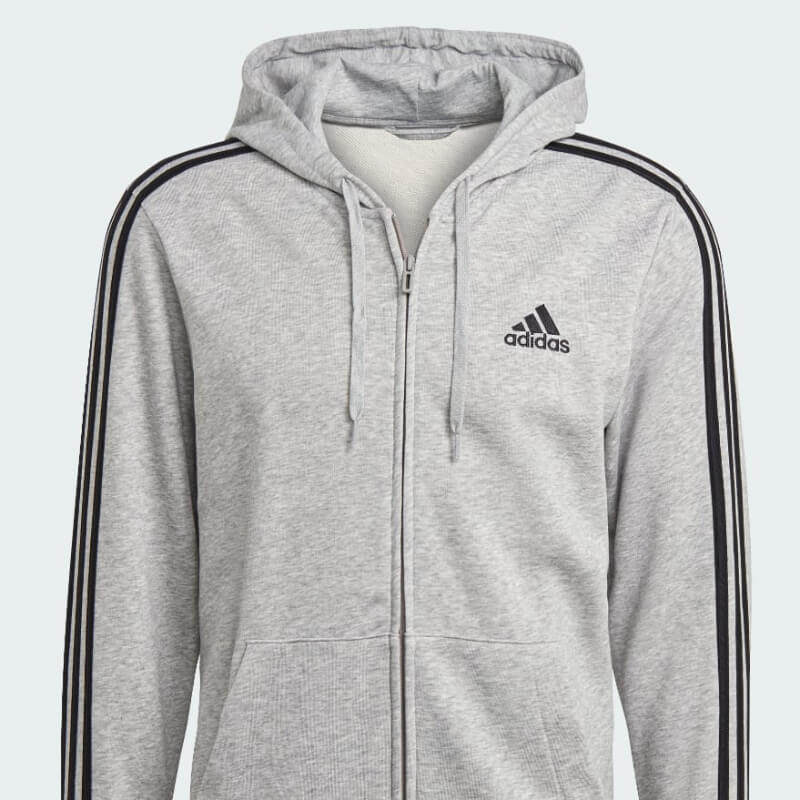 SACO ADIDAS CON CAPUCHA Y CREMALLERA COMPLETA - HOMBRE