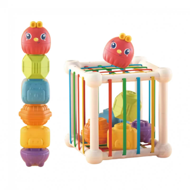 JUEGO SENSORIAL CUBO DIDACTICO