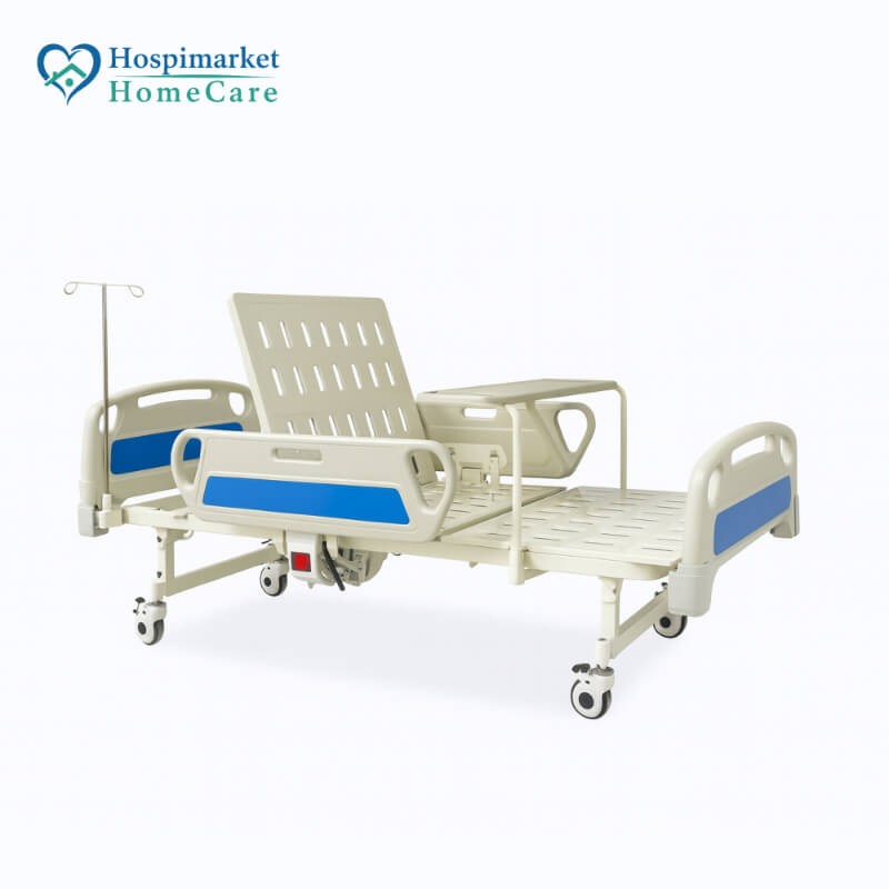 Cama hospitalaria eléctrica 2 movimientos | Venta en Ecuador | Barandas y control remoto