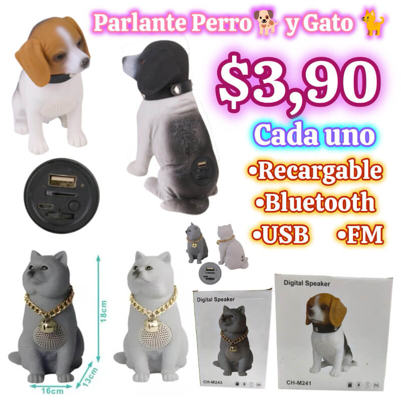 PARLANTE DE PERRO Y GATO