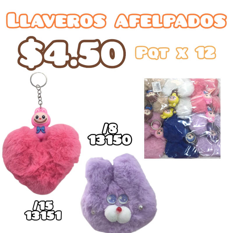 LLAVEROS AFELPADOS
