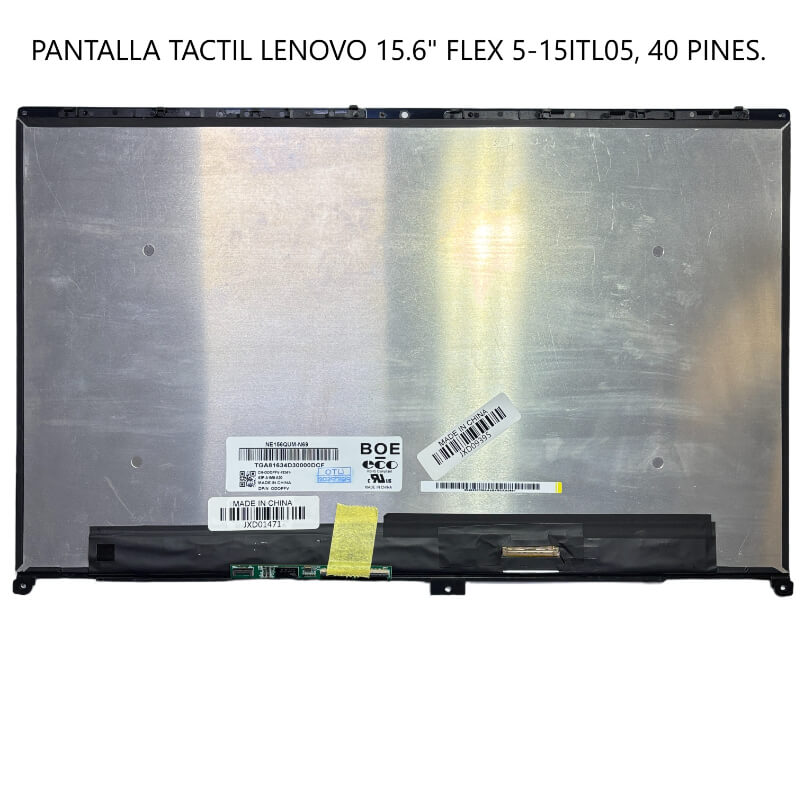 PANTALLA TACTIL LENOVO 15.6 FLEX 5 15ITL05 40P