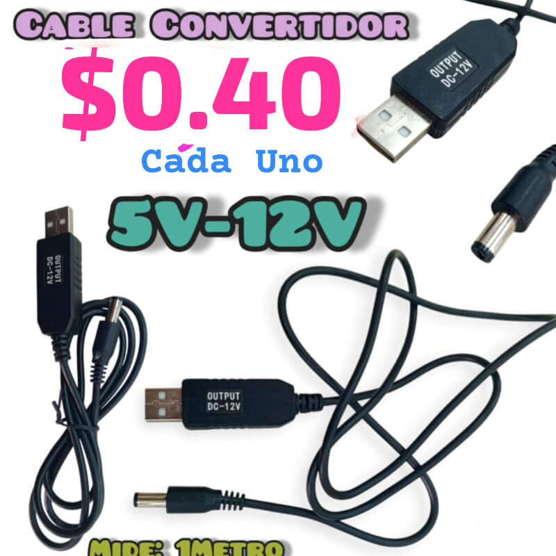 CABLE CONVERTIDOR 5V-12V
