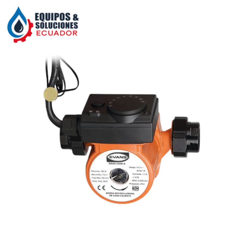 Recirculadora Agua Caliente BRAC120W-A con Termostato - Ahorra Agua y Energía