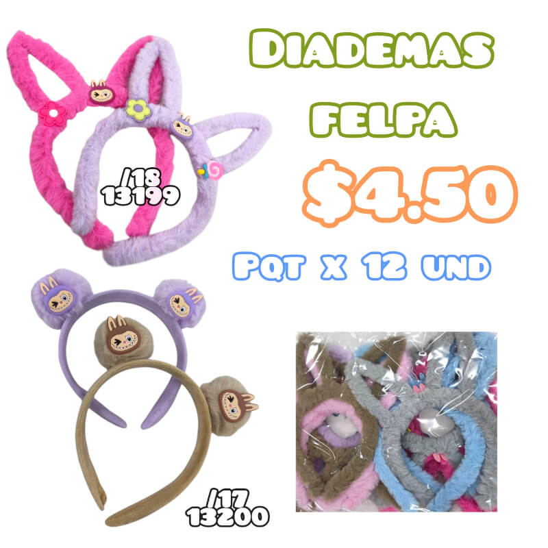 DIADEMAS AFELPADAS