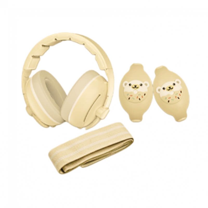 AUDIFONO REDUCTOR DE RUIDO BEAR PARA BEBES Y NIÑOS - 2 EN 1