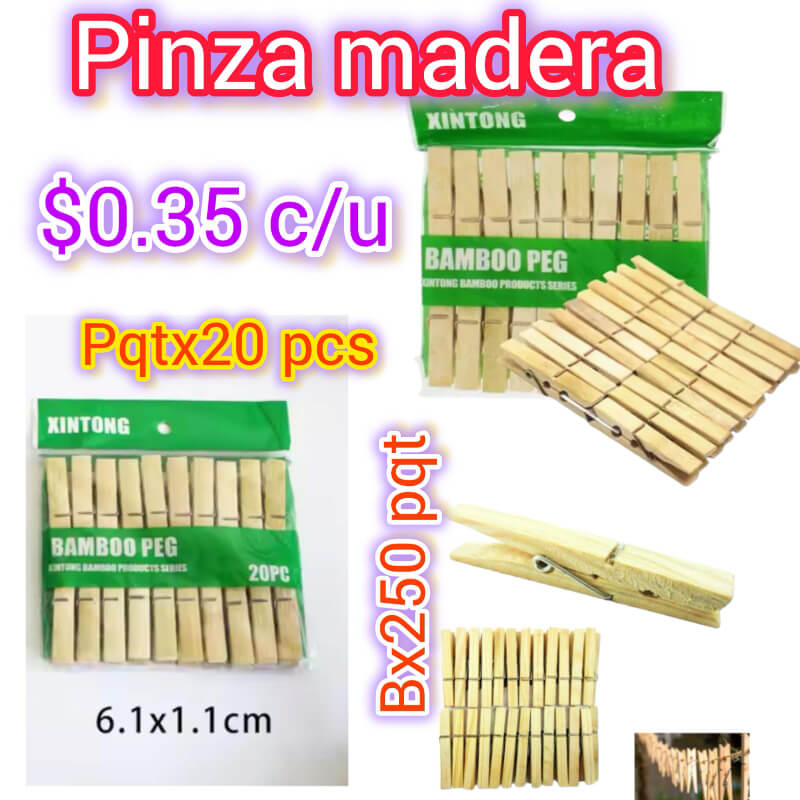 PINZA DE MADERA
