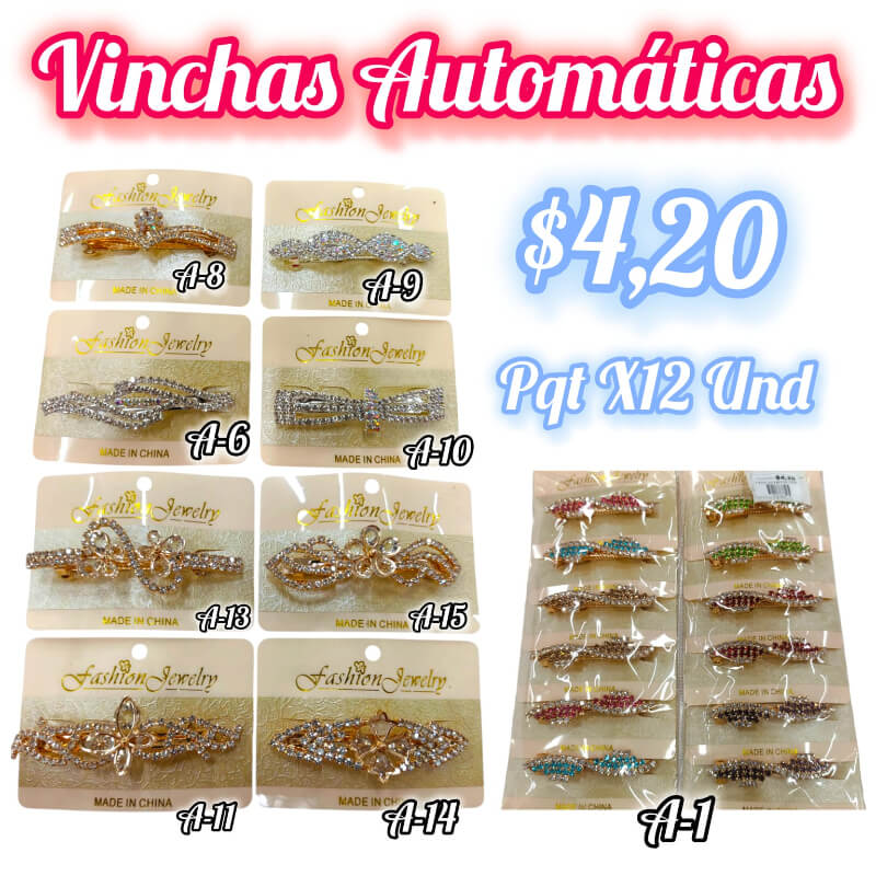 SET DE VINCHAS AUTOMATICAS