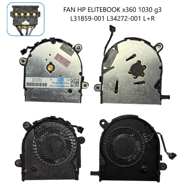 FAN HP EliteBook x360 1030 g3 L31859-001 L34272-001 L+R