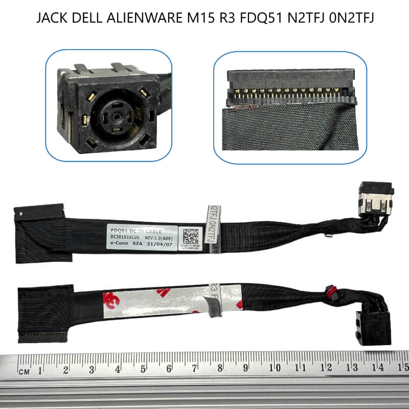 JACK Dell Alienware M15 R3 FDQ51 N2TFJ 0N2TFJ