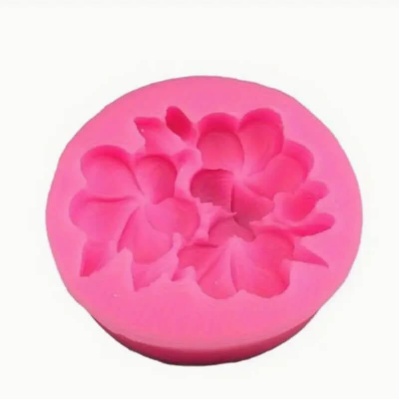 Molde Silicona Plumeria 3 Pétalos - Decora tus Creaciones