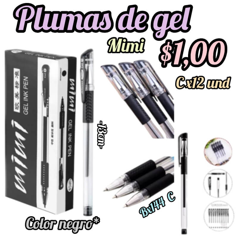 PLUMAS DE GEL