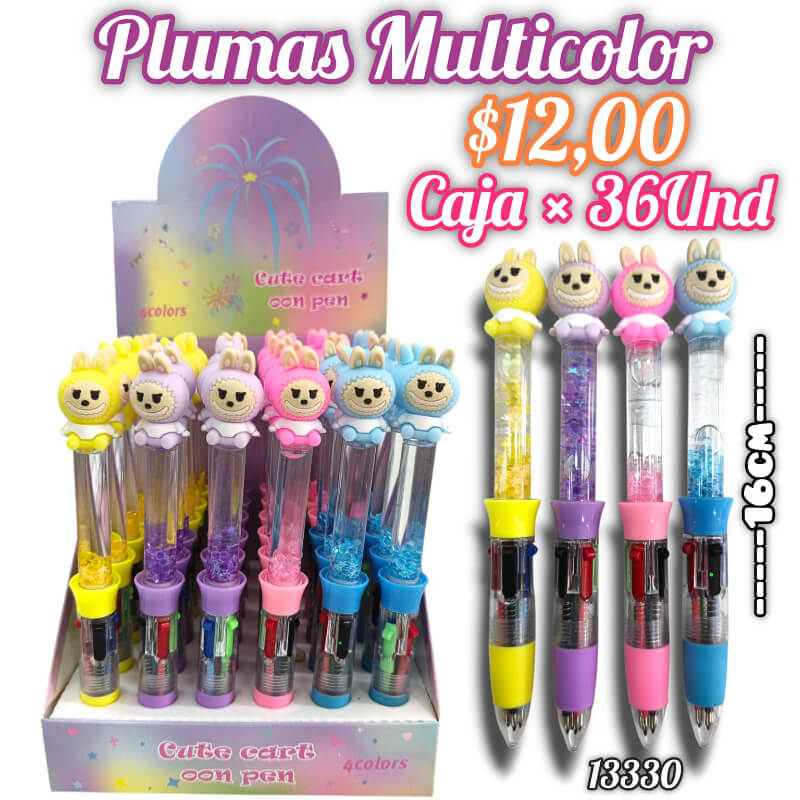 PLUMAS MULTICOLOR