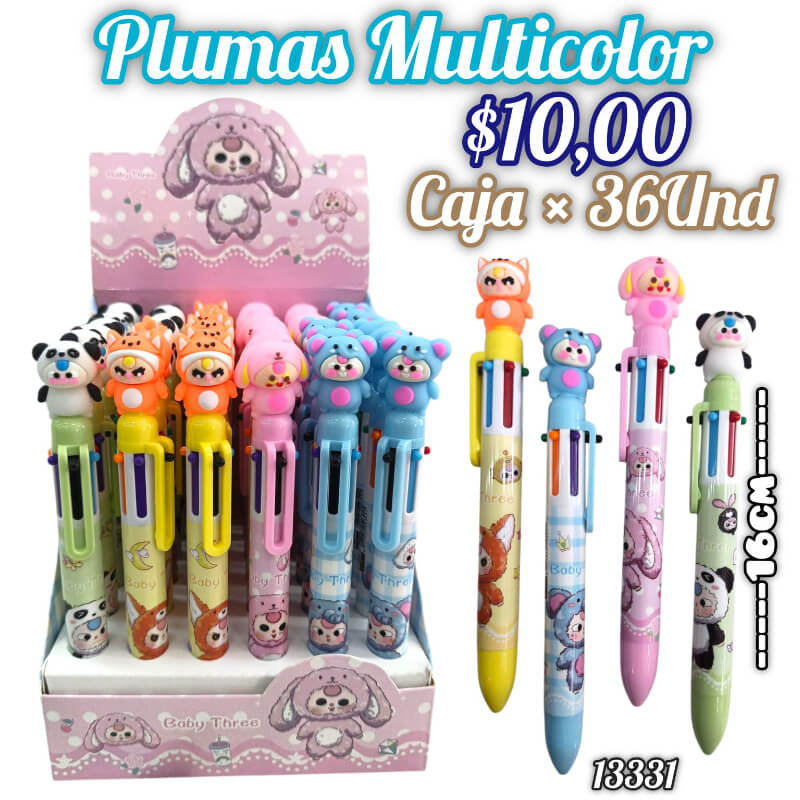 PLUMAS MULTICOLOR
