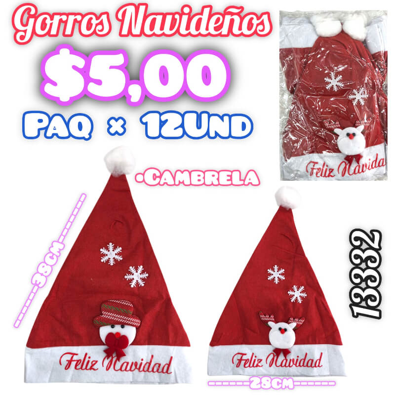 GORROS NAVIDEÑOS