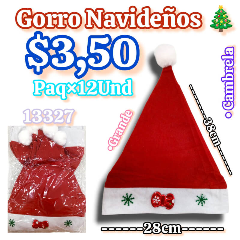 GORRO NAVIDEÑO