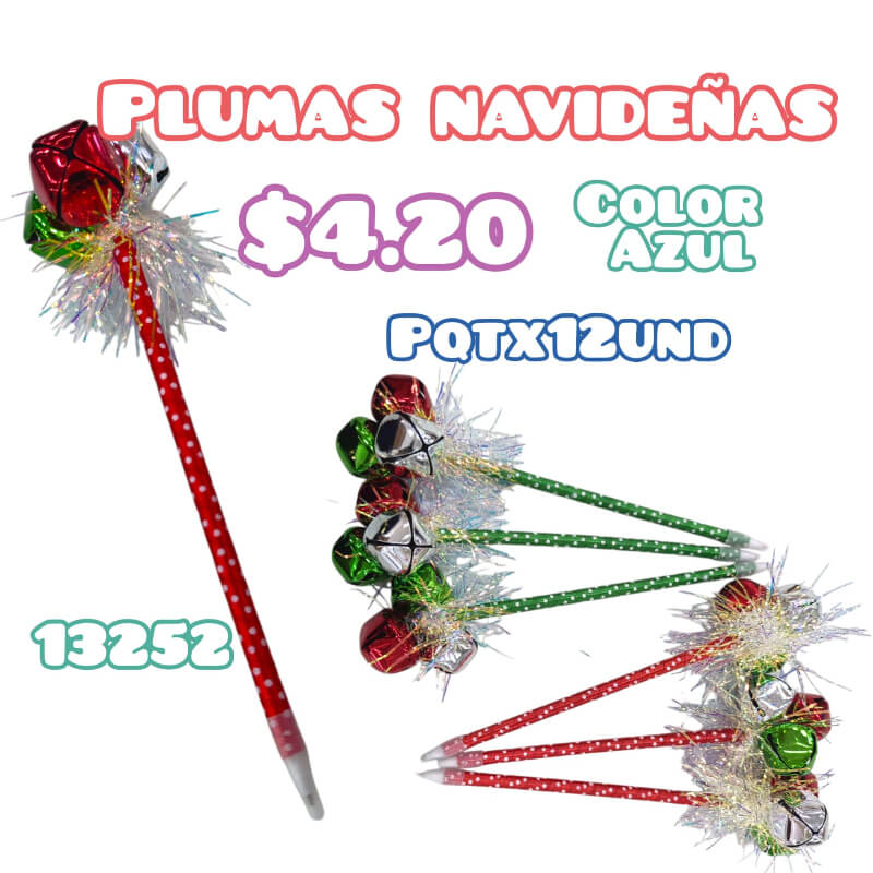 PLUMAS NAVIDEÑAS