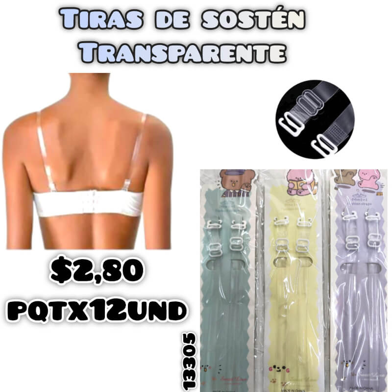 TIRAS DE SOSTEN TRANSPARENTE