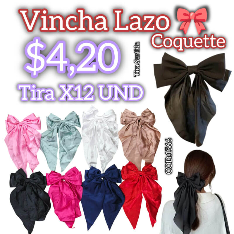 VINCHA LAZO COQUETTE