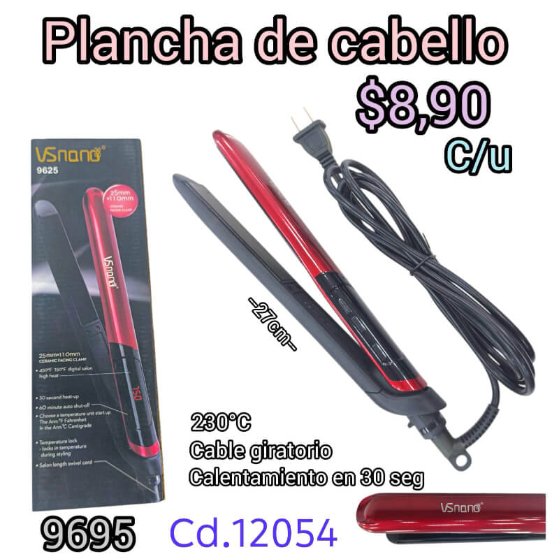 Plancha de cabello VSnano