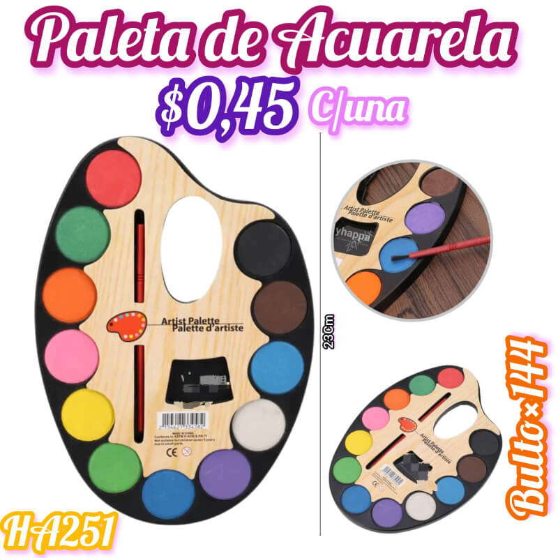 PALETA DE ACUARELA