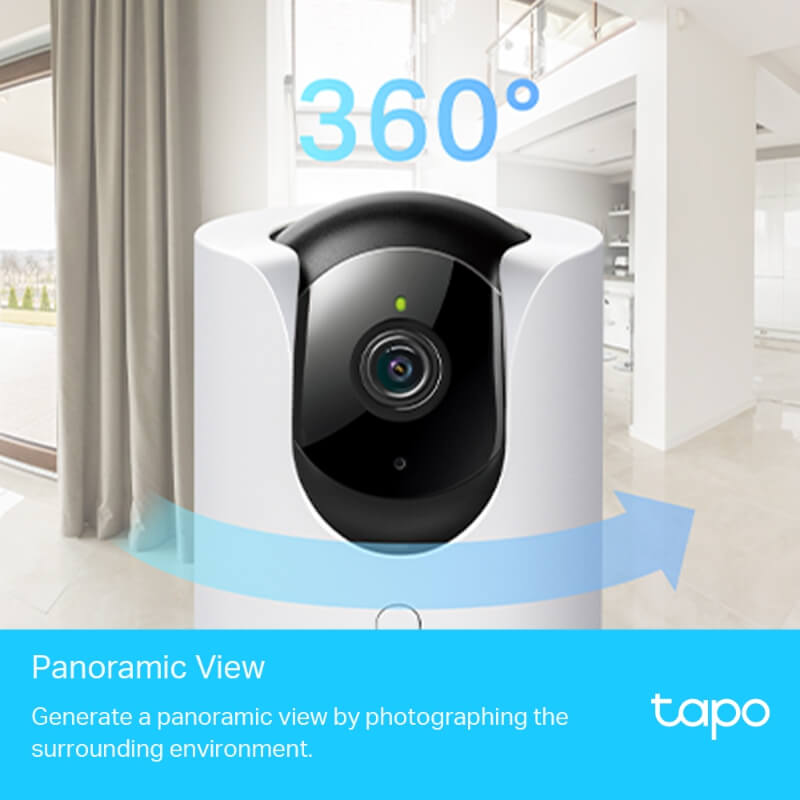 CAMARA DE SEGURIDAD TP-LINK TAPO C225 VISION NOTURNA 360° 2K COLOR BLANCO