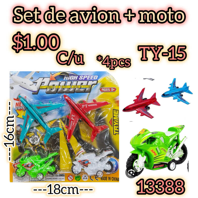 Set de avión + moto