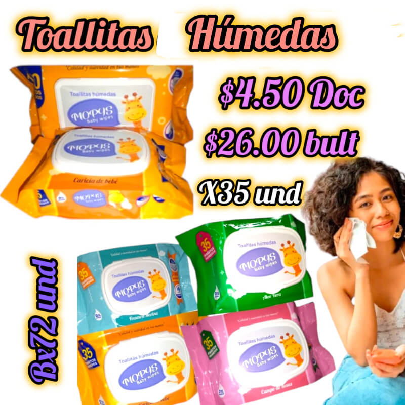 PAÑITOS HUMEDOS MOPYS X 35 UND