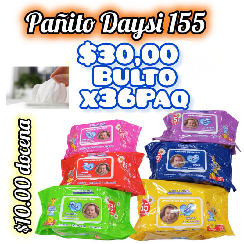 Pañitos Húmedos DAYSI X155 UND