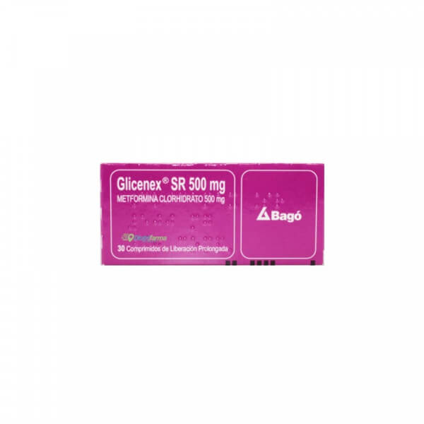 GLICENEX SR 500MG COMPRIMIDOS X 30*5