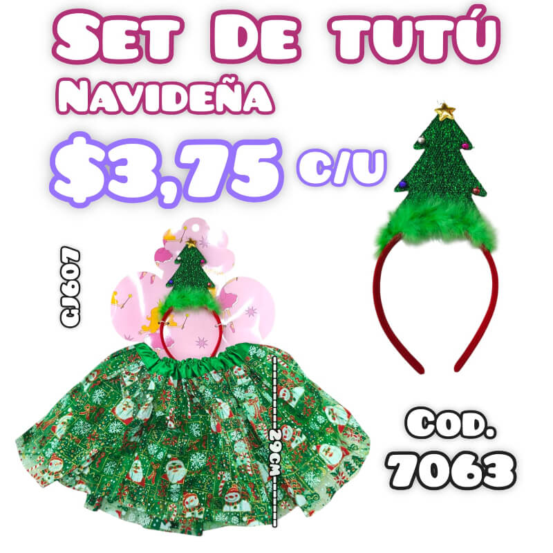 SET DE TUTÚ NAVIDEÑO