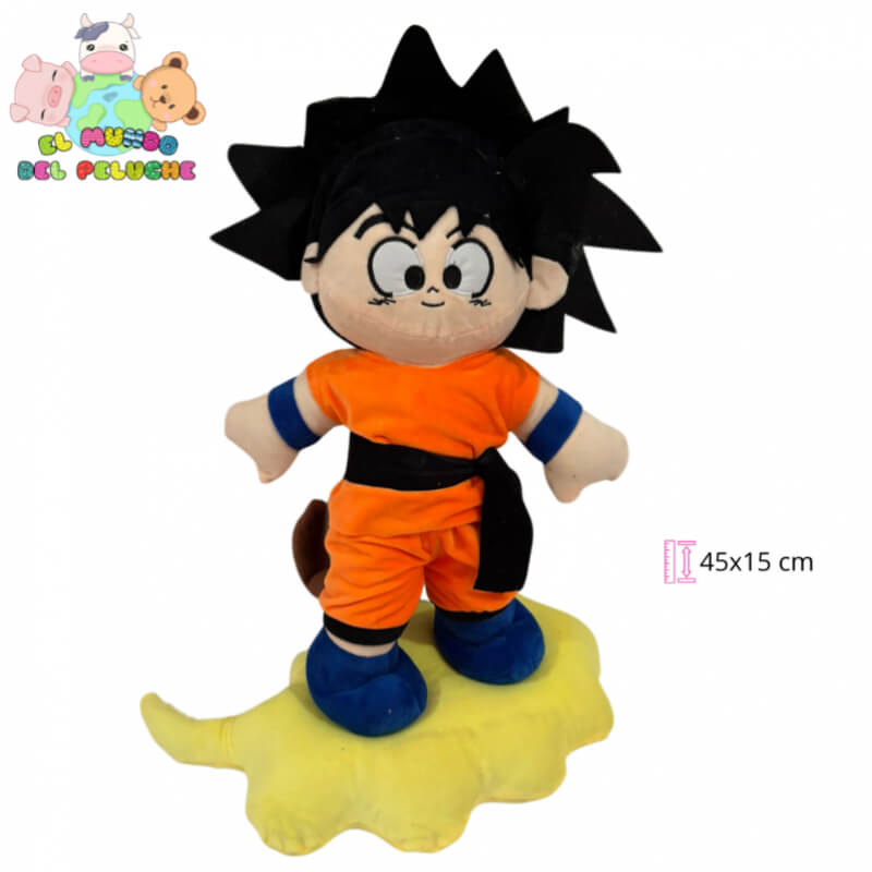 Peluche Goku con Nube Voladora | #3 | 45x15 cm | El Mundo del Peluche