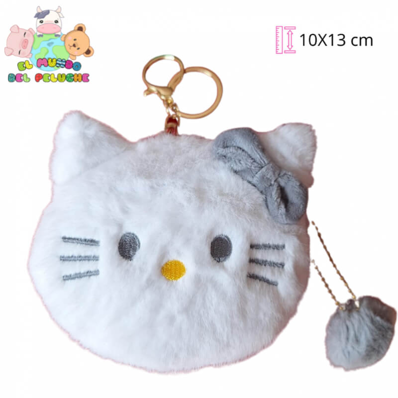 Llavero Monedero Kitty con Cierre | 10x13 cm | El Mundo del Peluche