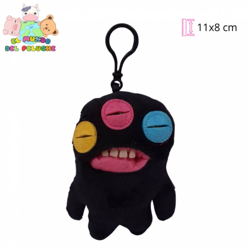 Llavero de Peluche Fuggler | Monstruos Feos y Divertidos | 11x8 cm | El Mundo del Peluche