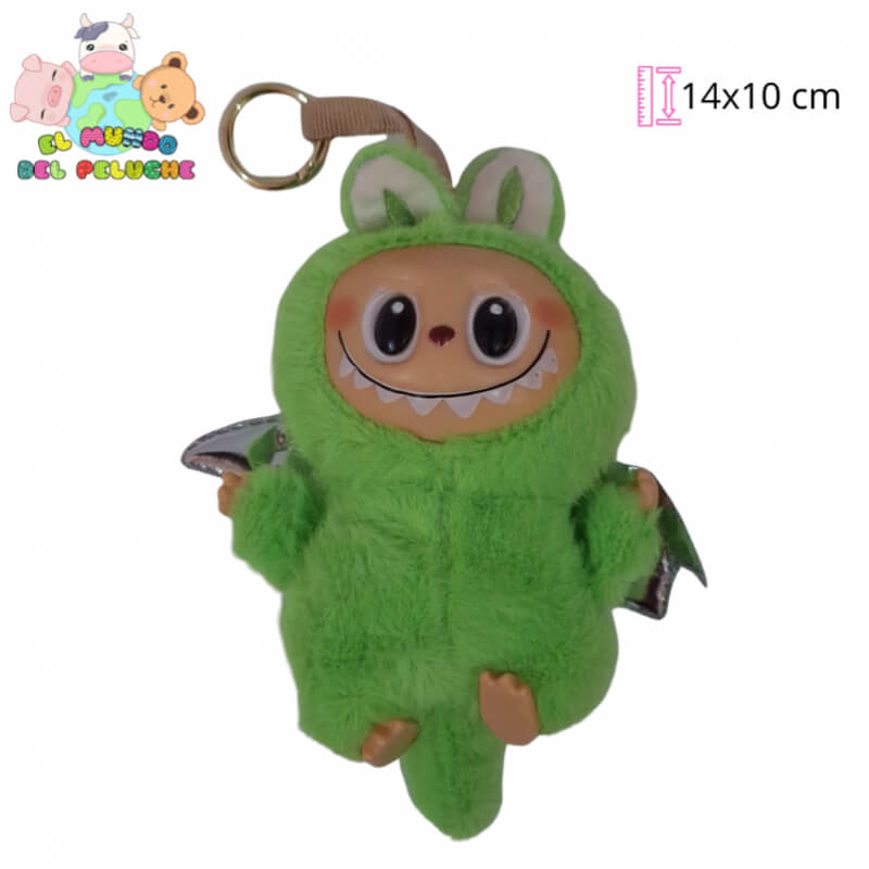 Llavero de Peluche Labubu | Diseño Original con Alas | 14x10 cm | El Mundo del Peluche
