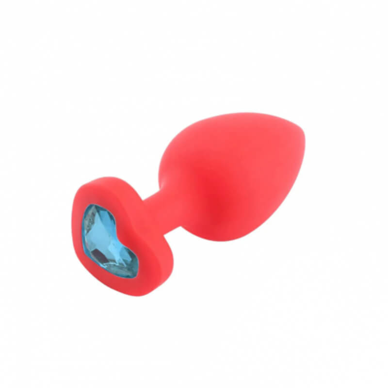 PLUG ANAL CON JOYA SILICONA CORAZÓN