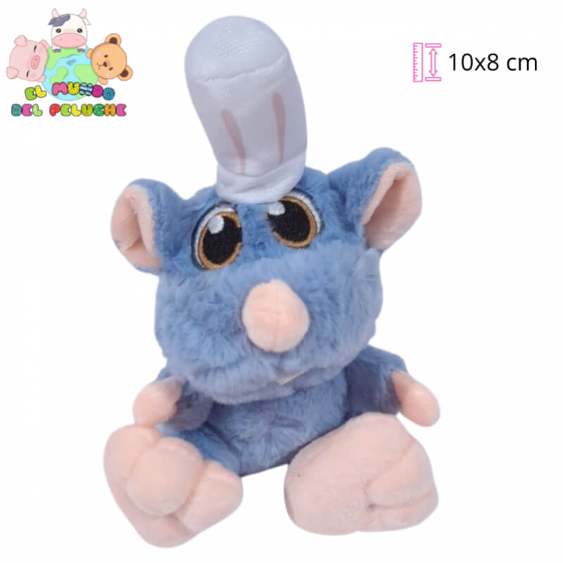 Llavero de Peluche Ratatouille Remy el Ratón Cocinero | 10x8 cm | El Mundo del Peluche