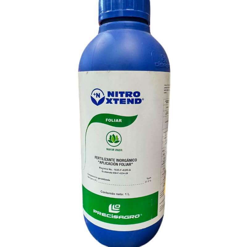 Nitro Xtend, Fertilizante Inorgánico, Nitrógeno. Presentación Litro, Precisagro.