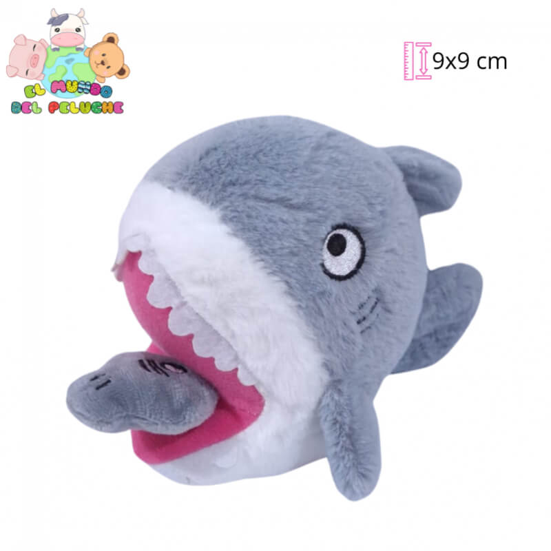 Llavero de Peluche Tiburones con Movimiento | 9x9 cm | El Mundo del Peluche